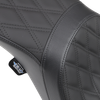 DRAG SPECIALTIES SEATS Predator 2-Up Seat - Double Diamond - Black - FXD/FXDWG 0803-0541