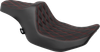DRAG SPECIALTIES SEATS Predator III Seat - Double Diamond - Red Stitched - FLT/FLH '23-'24 4686D