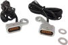DRAG SPECIALTIES LED Handlebar Marker Lights - XL - Chrome/Amber L22-0231CAENU