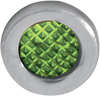 DRAG SPECIALTIES Snap-In Indicator Light - Green - Stainless Steel Bezel 162607