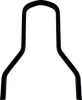 DRAG SPECIALTIES Square Sissy Bar - Black - 10.14" H x 8.75" W X08-0040GBS