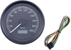 DRAG SPECIALTIES Universal 3-3/8" Programmable Electronic Speedometer - KPH - Black Face - Black Bezel T21-69A4BBDSR