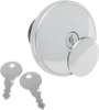 DRAG SPECIALTIES Screw-In Locking Gas Cap - Non-Vented - Chrome 03-0318A-B