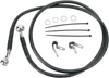 DRAG SPECIALTIES Brake Line - Front - Black - +2" - '99-'07 FXST 640210-2BLK