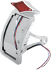 DRAG SPECIALTIES Taillight/License Plate - Side Mount - Curved Vertical - Diamond P28-6147