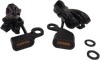 DRAG SPECIALTIES LED Handlebar Marker Lights - Black/Amber L22-0230MBAENU