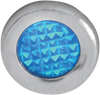 DRAG SPECIALTIES Snap-In Indicator Light - Blue - Stainless Steel Bezel 162606
