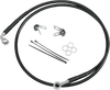 DRAG SPECIALTIES Brake Line - Front (Upper) - Black 640115-BLK