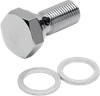 DRAG SPECIALTIES Banjo Bolt - 7/16"-24 w/ step-down to 3/8" 121