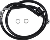 DRAG SPECIALTIES Brake Line - +8" - Black - '18-'24 Softail 618620-8BLK