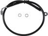 DRAG SPECIALTIES Brake Line - Front (Upper) - Black 618620-BLK