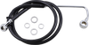 DRAG SPECIALTIES Brake Line - +4" - Black - '15-'17 Softail 618302-4BLK