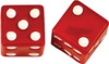 Valve Stem Caps Red Dice Pr