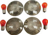 Smoked Turn Signal Lens Kit Flat