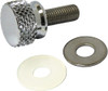 Knurled Seat Knob 1/4 28 Stepped Chrome