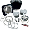 S&S CYCLE 1200cc Conversion Kit - XL883 - Wrinkle Black 910-0687