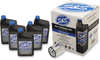S&S CYCLE Oil Change Kit - Chrome Filter - M8 - 5 US quarts 218944