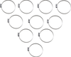 PARTS UNLIMITED Hose Clamps - Embossed - 70-90 mm - 10 Pack T03-6261-10