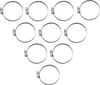 PARTS UNLIMITED Hose Clamps - Embossed - 50-70 mm - 10 Pack T03-6259-10