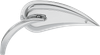 ARLEN NESS Mirror - Rad III - Side View - Teardrop - Chrome - Left 13-090