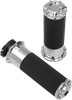 ARLEN NESS Beveled Grips - Cable - Chrome 07-330
