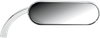 ARLEN NESS Mirror - Micro - Mini - Side View - Oval - Chrome - Left 13-406
