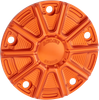 ARLEN NESS Points Cover - 10 Gauge - 5 Hole - Orange Anodized - '99-'17 Twin Cam 700-029