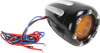ARLEN NESS Turn Signals - LED - Deep Cut - Black/Amber - White Ring 12-765