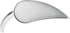 ARLEN NESS Mirror - Rad III - Side View - Teardrop - Chrome - Right 13-091