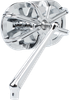 ARLEN NESS Mirror - Side View - Caged Series/10 Gauge - Chrome - Left 13-161