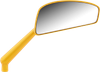 ARLEN NESS Mirror - Tearchop - Side View - Teardrop - Gold - Right 510-018