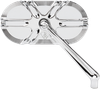 ARLEN NESS Mirror - Side View - Caged Series/Deep Cut - Chrome - Left 13-165