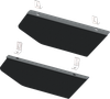 KFI PRODUCTS Rear Lower Doors - Black - Honda - Talon '20-'25 101845