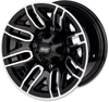 MOOSE OFFROAD Wheel - 112X - Rear - Black - 14x8 - 4/110 - 4+4 112M148110GBMF4
