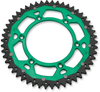 MOOSE OFFROAD Dual Sprocket - 51 Tooth - Green - Kawasaki/Suzuki 1210-460-51-15X