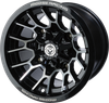 MOOSE OFFROAD Wheel - 24X - Rear - Black - 12x8 - 4/136 - 4+4 24128136GBMF4