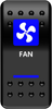 MOOSE OFFROAD Rocker Switch - Fan - Blue FAN-PWR