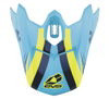 EVS T3 Works Visor - Blue/Hiviz/Yel