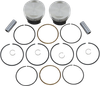 WISECO Tracker™ Series Piston Kit - 3.528" - 1340 cc 80 Cubic Inch - +0.030" - Evolution K0215P3
