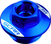 SCAR RACING Oil Filler Plug - Blue - Gas Gas/Husaberg/Husqvarna/KTM/Sherco OFP500B
