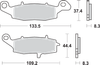 SBS HS Brake Pads - V-Strom - 705HS 705HS