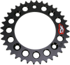 RENTHAL Rear Sprocket - Aluminum - 38 Tooth - Black - Gas Gas/Husqvarna/KTM 491--415-38P-BK