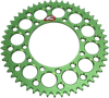 RENTHAL Rear Sprocket - Aluminum - 51 Tooth - Green - Kawasaki 191U-420-51GEGN