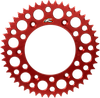 RENTHAL Rear Sprocket - Aluminum - 55 Tooth - Red - Honda 189U-420-55GRRD