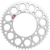 RENTHAL Rear Sprocket - Aluminum - 50 Tooth - Silver - Suzuki 123U-520-50GYSI