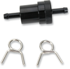 EMGO Anodized Aluminum Fuel Filter - Black - 5/16" 14-34432