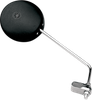 EMGO Mirror - Side View - Round - Black w/Chrome Stem - Right/Left 20-64500