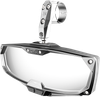 SEIZMIK Mirror - Halo R - Rear View w/LED Cabin Light - Rectangle - Silver w/Silver Bezel - 1.875"/2" ROPS 56-18020
