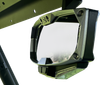 SEIZMIK Mirror - Halo R - Rear View w/LED Cabin Light - Rectangle - Black w/Silver Bezel - Each - CF Moto 56-18032KIT