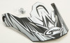 Visor W/Screws Raz Mx 86 Matte Silver/White
